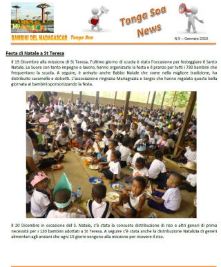 Bambini del Madagascar Tonga Soa - Tonga Soa News 2015