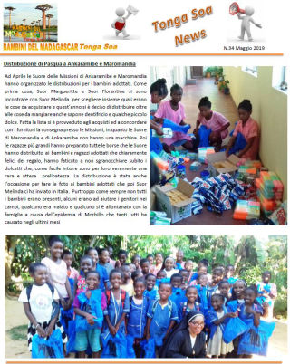 Tonga Soa News n.34 - Maggio 2019