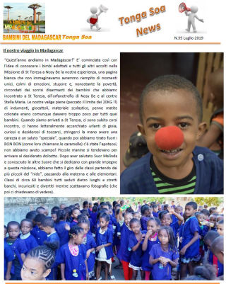 Tonga Soa News n.35 - Luglio 2019