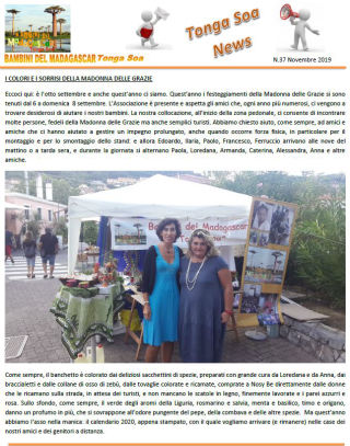 Tonga Soa News n.37 - Novembre 2019